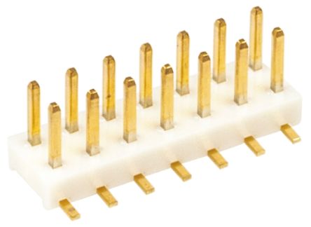Hirose A3 Stiftleiste Gerade, 14-polig / 2-reihig, Raster 2.0mm, Kabel-Platine, Lötanschluss-Anschluss, 2.0A, Nicht