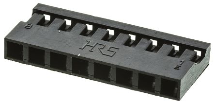 Hirose Carcasa De Conector A4B-8S-2C, Serie A4B, Paso: 2mm, 8 Contactos,, 1 Fila Filas, Recto, Hembra, Montaje De Cable