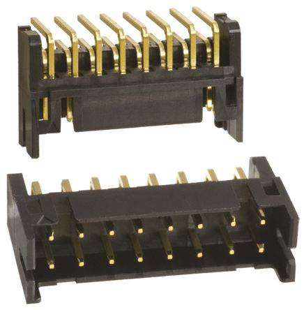 Hirose DF11 Leiterplatten-Stiftleiste Gewinkelt, 16-polig / 2-reihig, Raster 2.0mm, Platine-Platine, Kabel-Platine,