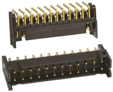 Hirose DF11 Leiterplatten-Stiftleiste Gewinkelt, 24-polig / 2-reihig, Raster 2.0mm, Platine-Platine, Kabel-Platine,