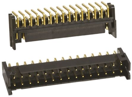 Hirose DF11 Leiterplatten-Stiftleiste Gewinkelt, 30-polig / 2-reihig, Raster 2.0mm, Platine-Platine, Kabel-Platine,