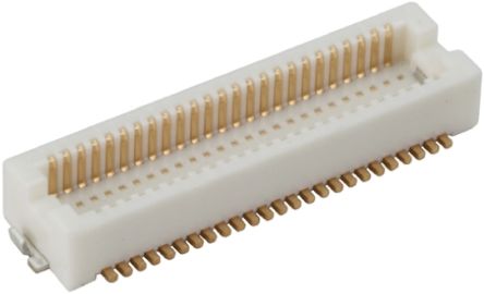 Hirose Conector Macho Para PCB Serie DF12 De 50 Vías, 2 Filas, Paso 0.5mm, Para Soldar, Montaje Superficial