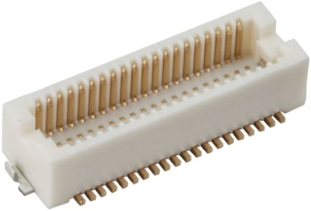 Hirose Conector Macho Para PCB Serie DF12 De 60 Vías, 2 Filas, Paso 0.5mm, Para Soldar, Montaje Superficial