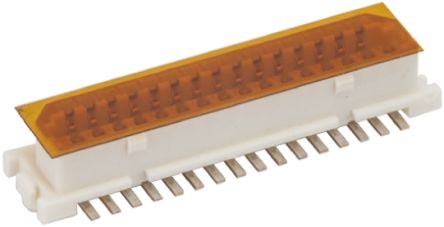 Hirose DF9 Series Straight Surface Mount PCB Socket, 41-Contact, 2-Row, 1mm Pitch, Solder Termination