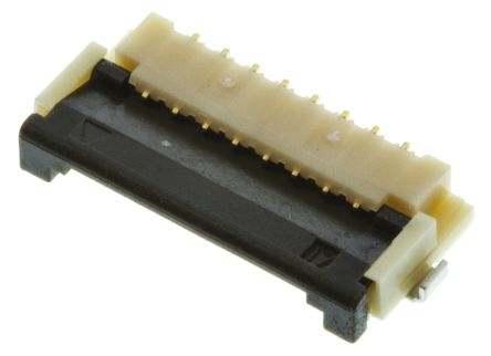 Hirose FH12, SMD FPC-Steckverbinder, Buchse, 8-polig / 1-reihig, Raster 1mm Lötanschluss