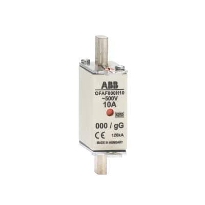 ABB 10A Centred Tag Fuse, NH000, 500V