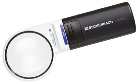 Eschenbach Beleuchtete Lupe, 5X-fach, 20Dioptrie, Beleuchtet, Ø 58mm, AA
