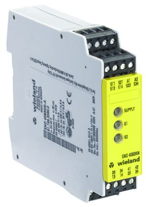 Wieland 安全继电器, SNO 4083系列, 115 → 230V 交流, 2通道