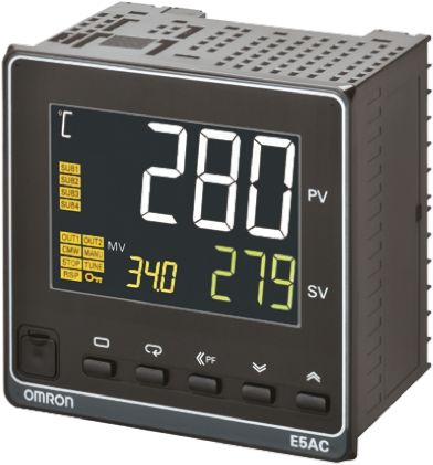 Omron Controlador De Temperatura PID Serie E5AC, 96 X 96mm, 24 V Ac / Dc, 1 Salida Relé