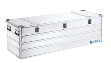 Zarges K 470 Aluminium Transportkoffer Silber, Außenmaße 1600 X 600 X 495mm / Innen 1550 X 550 X 465mm