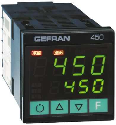 Gefran 450 PID Temperaturregler, 2 X Relais Ausgang, 100 → 240 V Ac, 48 X 48mm
