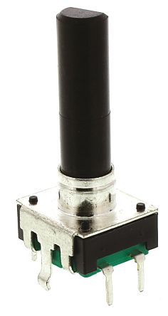 Bourns Servo-Potenziometer 24 Impulse/U Inkrementalgeber, Mit 6 Mm, Flachschaftschaft, Digital Rechteck-Signal,