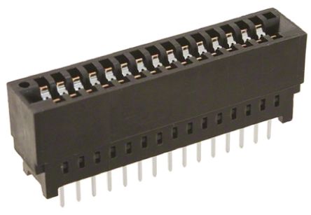TE Connectivity Serie 5530843 Kantensteckverbinder, 4.85mm, 30-polig, 1-reihig, Gerade, Male, Durchsteckmontage