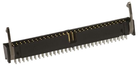 TE Connectivity AMP-LATCH Leiterplatten-Stiftleiste Gerade, 34-polig / 2-reihig, Raster 2.54mm, Kabel-Platine,