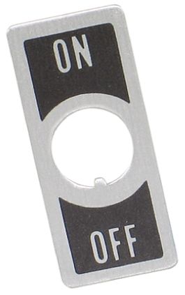 TE Connectivity Kippschalter-Bezeichnungsschild Zur Verwendung Mit Kippschalter Silber