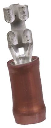TE Connectivity PIDG FASTON .110 Flachsteckhülse, Rot, Isoliert, 2.79 X 0.8mm, Buchse, 0.3mm² - 0.8mm², 22AWG Min