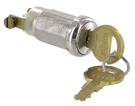 Key Operated Security Switch Single Pole Single Throw SPST 2 Position