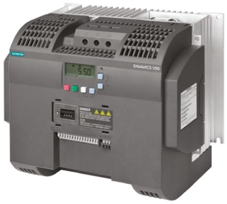 Siemens SINAMICS V20, 3-Phasen Frequenzumrichter 7,5 KW, 400 V Ac / 16,5 A 0 → 550Hz Für Wechselstrommotoren