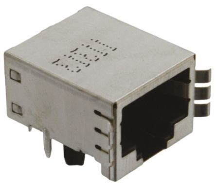 TE Connectivity 1116062 Cat.5 RJ45-Steckverbinder Buchse, 1-Port 8P8C-polig Ungeschirmt, Leiterplatten-Montage