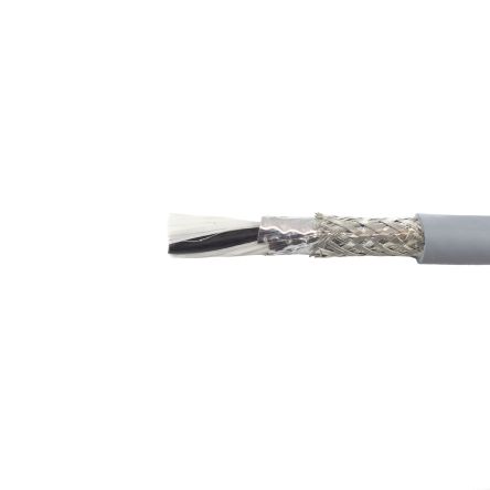 Alpha Wire Cable De Control Apantallado EcoFlex De 2 Núcleos, 0.14 Mm², Ø Ext. 4.62mm, Long. 30m, 600 V, Libre De