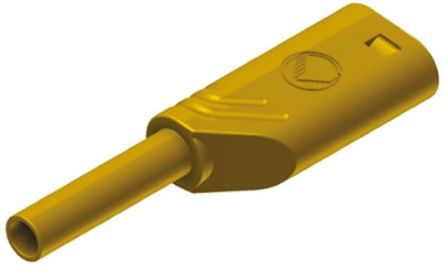 Hirschmann Test & Measurement Fiche Banane 2mm Jaune Mâle 10A 1000V C.a. / V C.c.