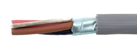 Alpha Wire Cable De Control Apantallado EcoCable De 3 Núcleos, 0.56 Mm², Ø Ext. 5mm, Long. 30m, 600 V, Libre De