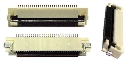 Molex Conector FPC Hembra Ángulo De 90° Serie 52892 De 14 Vías, Paso 0.5mm, 1 Fila, Con Bloqueo, Para Soldar