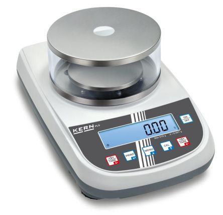 Kern Weighing Scale, 1.2kg Weight Capacity Type C - European Plug, Type G - British 3-pin, With RS Calibration