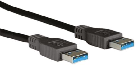 Roline USB-Kabel, USBA / USBA, 1.8m USB 3.0 Schwarz