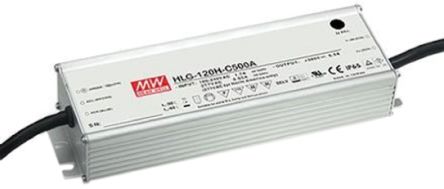MEAN WELL Driver LED Corriente Constante, IN: 127 → 431 V Dc, 90 → 305 V Ac, OUT: 54 → 108V, 1.4A,