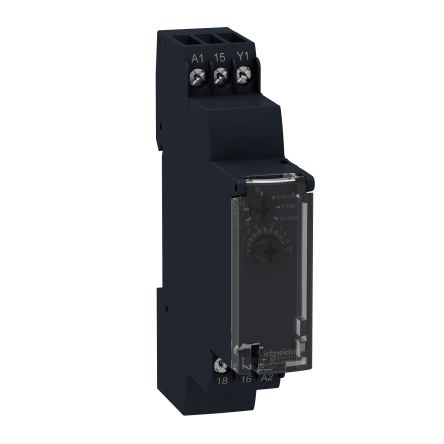 Schneider Electric Harmony Time Series DIN Rail Mount Timer Relay, 24 → 240V ac, 0.1 s → 100h,