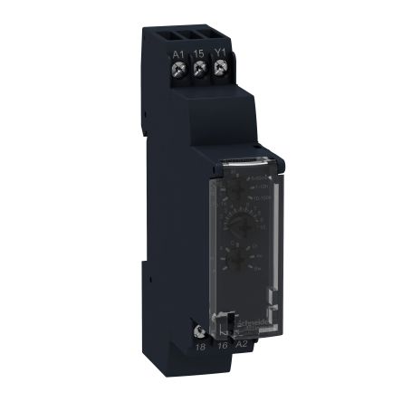 Schneider Electric Harmony Time Series DIN Rail Mount Timer Relay, 24 V dc, 24 → 240V ac, 2-Contact, 0.1 s
