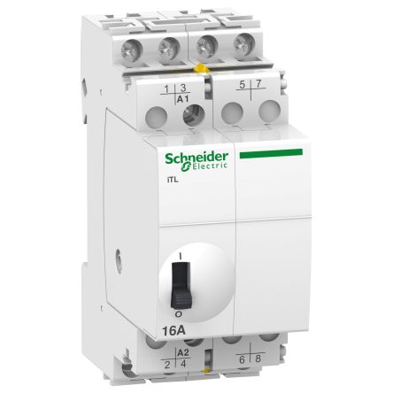 Schneider Electric DIN Rail Power Relay, 110 V dc, 230 → 240V ac Coil, 16A Switching Current, 4PST