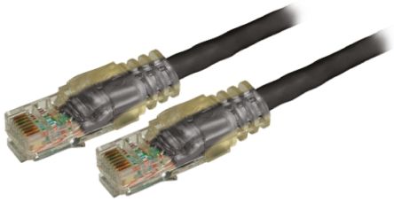 RS PRO Ethernetkabel Cat.5e, 15m, Schwarz Patchkabel, A RJ45 U/UTP Stecker, B RJ45, LSZH