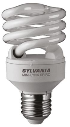 Sylvania Spirale Energiesparlampe, 20 W L. 109 Mm, Sockel E27 2700K Ø 55mm