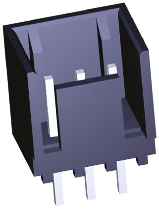 TE Connectivity Embase Pour CI, MTA-100, 3 Pôles, 2.54mm 1 Rangée, 5.0A, Droit