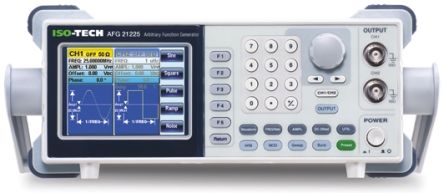 ISO-TECH AFG-21225 Funktionsgenerator Mit 3,5 Zoll TFT-LCD Arbiträr-Wellenform, 25MHz / 20V Ss, USB 2.0,