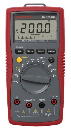 Amprobe BEHA- AM-520-EUR HandDigital Multimeter, CAT II, CAT III 750V Ac / 10A Ac, 40MΩ