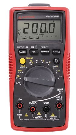 Amprobe BEHA- AM-540-EUR HandLCD Digital-Multimeter, CAT III, CAT IV 1000V Ac / 10A Ac, 60MΩ, ISO-kalibriert