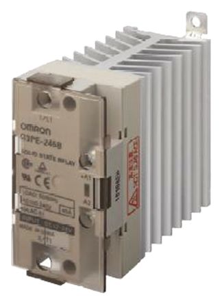 Omron G3PE Series Solid State Relay, DIN Rail Mount