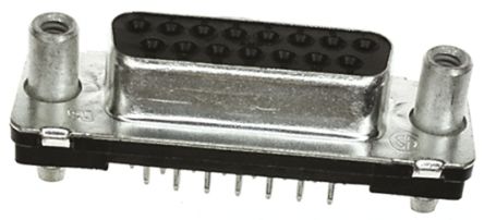 TE Connectivity Amplimite HD-20 Sub-D Steckverbinder Buchse, 15-polig / Raster 2.74mm, Durchsteckmontage Lötanschluss