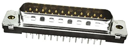 TE Connectivity Amplimite HD-20 Sub-D Steckverbinder Stecker, 25-polig / Raster 2.77mm, Durchsteckmontage Lötanschluss