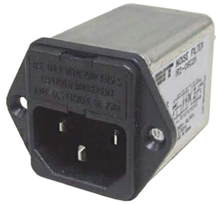 Roxburgh EMC Filtro IEC Con Conector C14, 250 V Ac, 2A, Con 2 Fusibles De 5 X 20mm, Con Interrruptor De