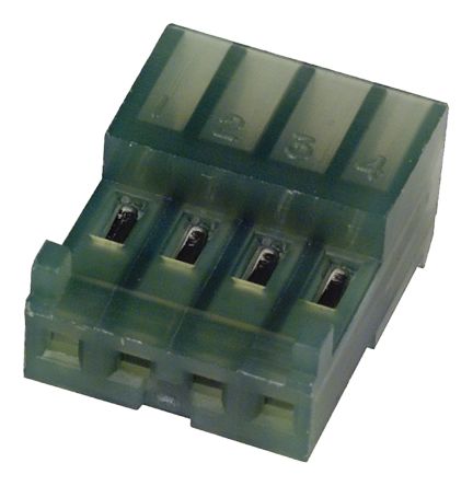 TE Connectivity 4-Way IDC Connector Socket For Cable Mount, 1-Row