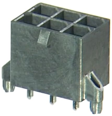 Molex Mega-Fit Leiterplatten-Stiftleiste Gerade, 2-polig / 2-reihig, Raster 5.7mm, Kabel-Platine,