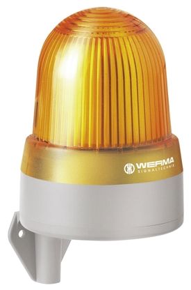 Werma 433 LED, Rundum-Licht Alarm-Leuchtmelder Gelb, 10 → 48 V Ac/dc