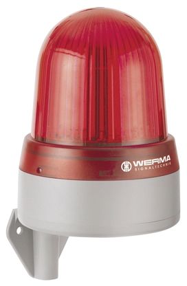 Werma 433 LED Blitz-Licht Alarm-Leuchtmelder Rot, 10 → 48 V Ac/dc