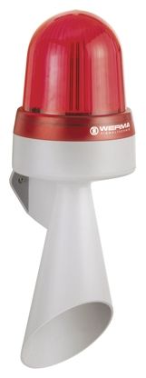 Werma 435 LED Blitz-Licht Alarm-Signalleuchte Rot, 10 → 48 V Ac/dc