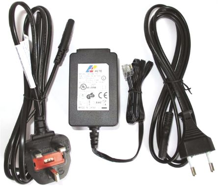 Acte 15W Plug-In AC/DC Adapter 15V Dc Output, 1000mA Output
