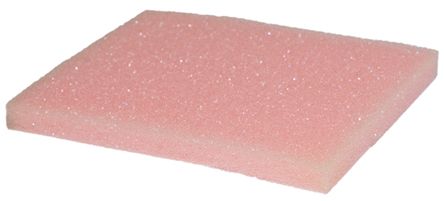 RS PRO 防静电泡棉, 粉色, 耗散, 低密度 ESD 泡沫